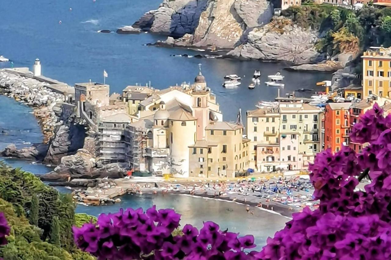 Rosablu Vacanza Tra Mare E Parco Di Portofino Camogli Luaran gambar